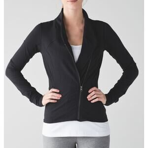 Lululemon Precision Jacket Black Luon Athletic Athleisure Yoga Workout Running